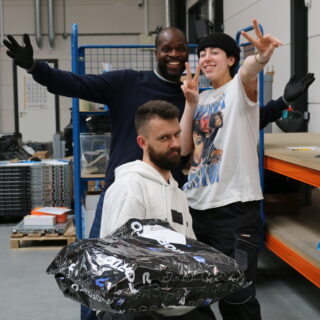 iuppiter employees holding one among many configured servers to ship to clients