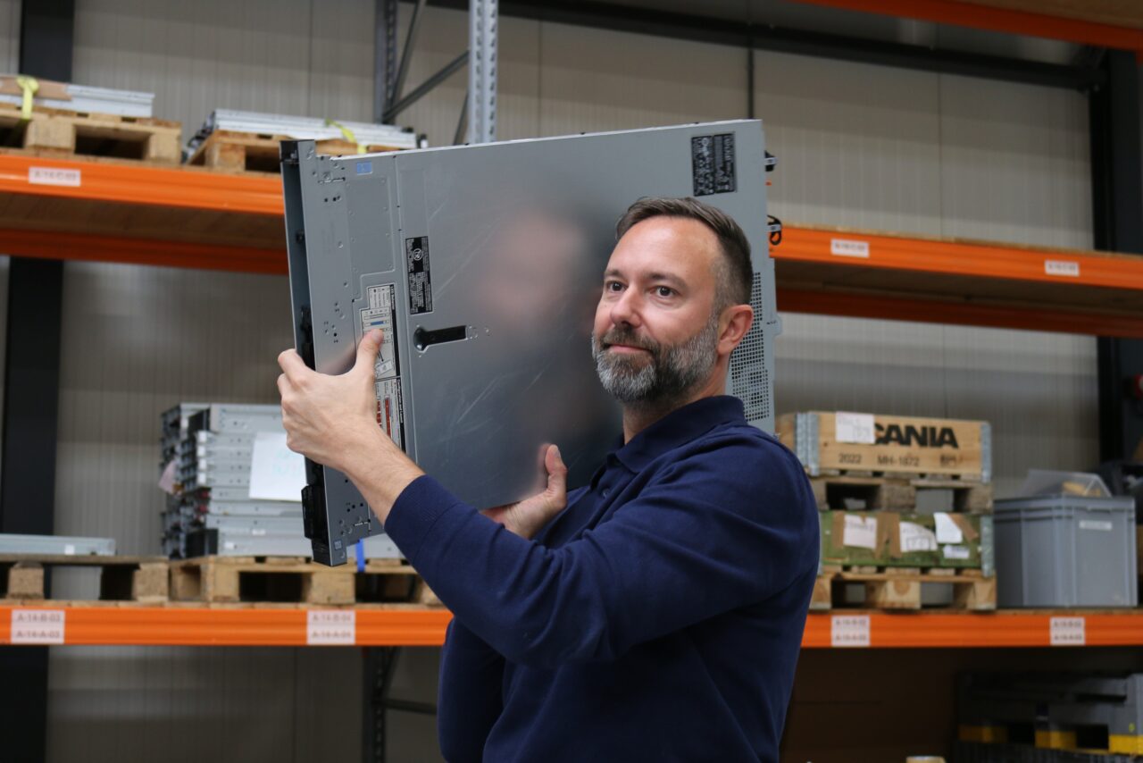 iuppiter founder holds one among many configured servers to be shipped to clients